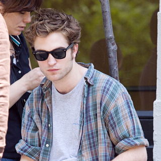 Robert Pattinson in The Set of 'Remember Me' Filming on Location