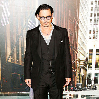 Johnny Depp at Paris premiere of 'Public Enemies'