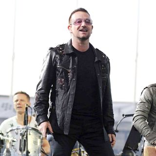 Bono in U2 play the first of three sold out shows in their home town of Dublin - wenn5327862
