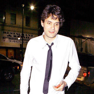 John Mayer leaving Katsuya restaurant - wenn5347894