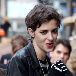 Samantha Ronson in Samantha Ronson walking through Soho