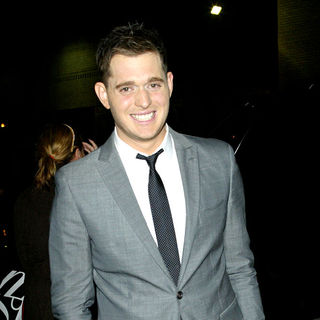 Michael Buble in Michael Buble Outside The Ed Sullivan Theater for The 'Late Show With David Letterman'