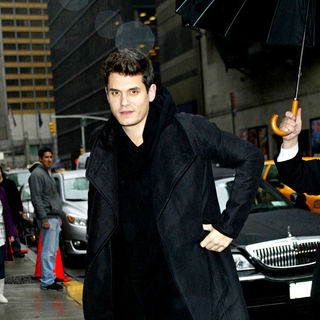 John Mayer outside the Ed Sullivan Theater for the 'Late Show With David Letterman' - wenn5389327