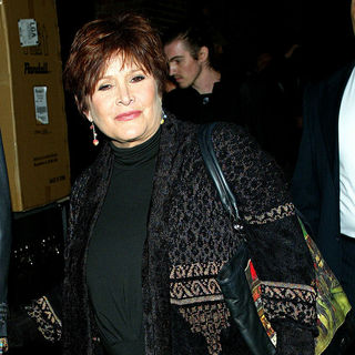 Carrie Fisher Outside Ed Sullivan Theatre for The 'Late Show With David Letterman'