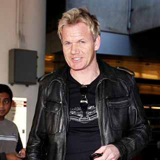 Gordon Ramsay in Gordon Ramsay arriving at LAX Airport