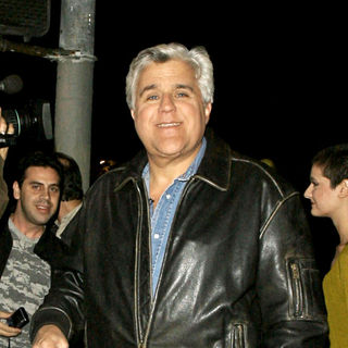 Jay Leno in Films a segment for his show in Hollywood