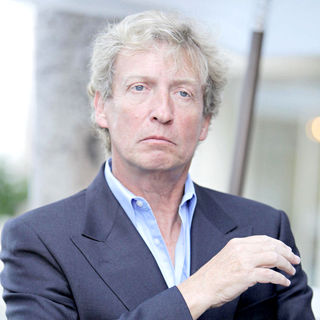 Nigel Lythgoe in Judge on 'So You Think You Can Dance' leaving Mr Chow restaurant in Beverly Hills after having lunch