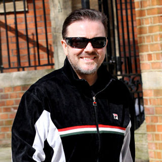 Ricky Gervais in Ricky Gervais Dresses Comfortably in A Tracksuit while Shopping in Hampstead