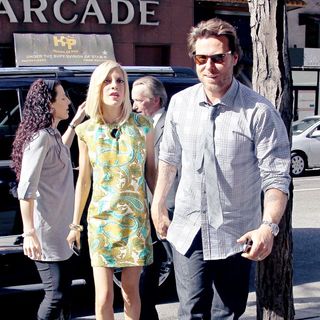 Tori Spelling, Dean McDermott in Tori Spelling and Dean McDermott arrive at NBC studios to appear on 'Today'