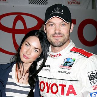 Megan Fox, Brian Austin Green in The Toyota Pro Celebrity Race Day 2010