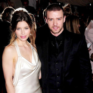 Jessica Biel, Justin Timberlake in The Costume Institute Gala Benefit