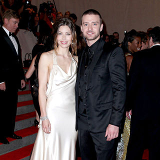 Jessica Biel, Justin Timberlake in The Costume Institute Gala Benefit