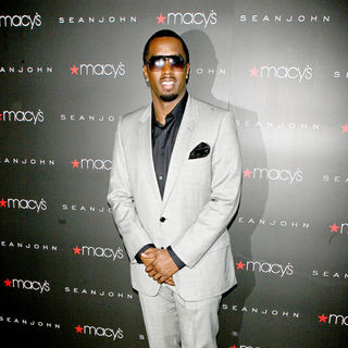 P. Diddy in A Press Conference to Announce Partnership with Macy's