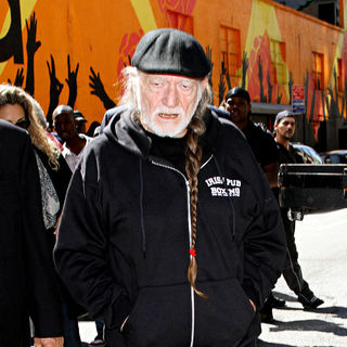 Willie Nelson outside the Ed Sullivan Theater for the 'Late Show With David Letterman' - wenn5473891
