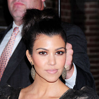 Kourtney Kardashian in Celebrities at The Ed Sullivan Theater for The 'Late Show With David Letterman' - wenn5495834