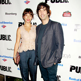 Zoe Buckman, David Schwimmer in The Public Theater's Annual Gala, featuring A Performance of 'The Merchant of Venice' - Arrivals