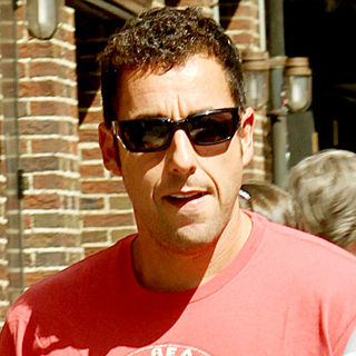 Adam Sandler in Adam Sandler Outside The Ed Sullivan Theatre for The 'Late Show With David Letterman'