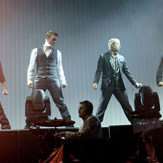 Backstreet Boys in Backstreet Boys Performs on Stage During US Tour