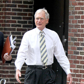 David Letterman in David Letterman Outside The Ed Sullivan Theatre for the 'Late Show With DavidLetterman'