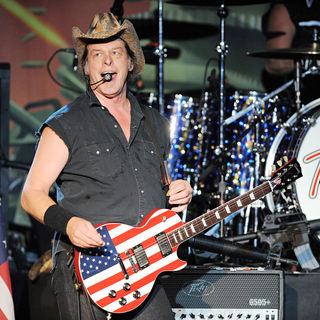 Ted Nugent in Ted Nugent performs during his 'Trample the Weak and Hurdle the Dead' tour