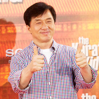 Jackie Chan in The 'Karate Kid' Madrid Photocall