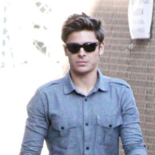 Zac Efron Is Seen Outside The 'Jimmy Kimmel Live' Studios