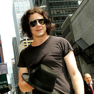 Jack White in Jack White Outside The Ed Sullivan Theater for 'The Late Show' with David Letterman Show