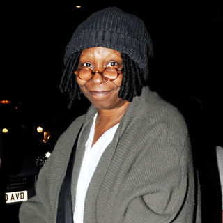Whoopi Goldberg Outside Claridges Hotel in Central London