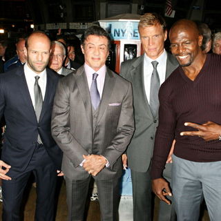 Jason Statham, Sylvester Stallone, Dolph Lundgren, Terry Crews in The Cast of 'The Expendables' Visits The New York Stock Exchange to Ring The Opening Bell