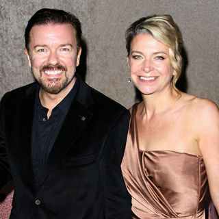 Ricky Gervais, Jane Fallon in HBO's 62nd Annual Primetime Emmy Awards After Party - Arrivals