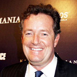 Piers Morgan in Party to Celebrate Perfumania's Appearance with Kim Kardashian on 'The Apprentice'