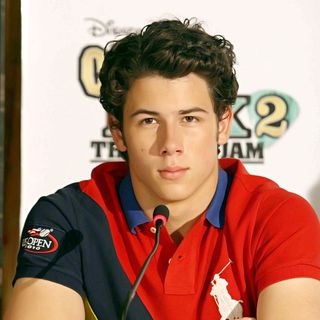Nick Jonas, Jonas Brothers in Jonas Brothers Attend A Press Conference to Promote Their Film 'Camp Rock 2: The Final Jam'