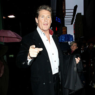 David Hasselhoff in Celebrities Outside ABC's 'Good Morning America'