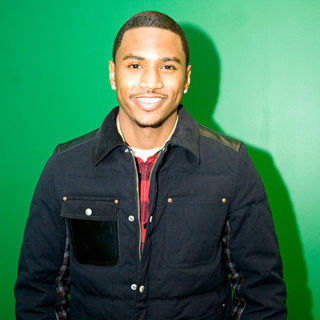 Trey Songz in Trey Songz Is Seen at WGCI Coca Cola Lounge Just Before His Performance