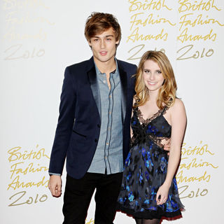 Douglas Booth, Emma Roberts in The British Fashion Awards 2010 - Arrivals