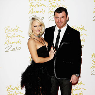 Kristina Rihanoff, Joe Calzaghe in The British Fashion Awards 2010 - Arrivals