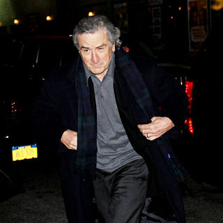 Robert De Niro Outside The Ed Sullivan Theater for 'The Late Show with David Letterman'