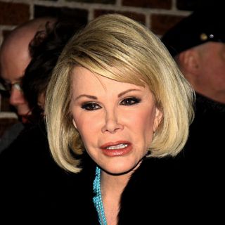 Joan Rivers in Celebrities Outside The Ed Sullivan Theater for 'The Late Show with David Letterman'