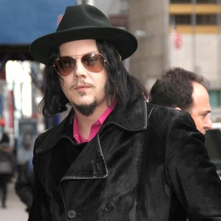 Jack White in Celebrities at The Ed Sullivan Theater For 'The Late Show with David Letterman'