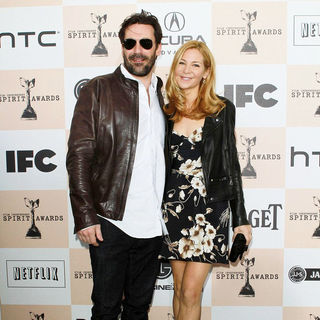 Jon Hamm, Jennifer Westfeldt in The 2011 Film Independent Spirit Awards - Arrivals