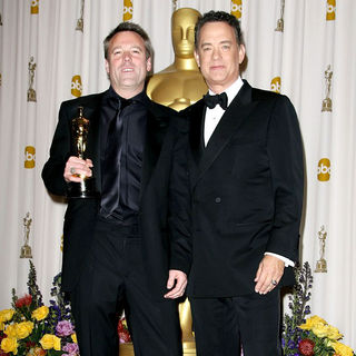 Wally Pfister, Tom Hanks in 83rd Annual Academy Awards (Oscars) - Press Room