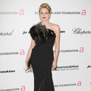Sharon Stone in 19th Annual Elton John AIDS Foundation Academy Awards Viewing Party - Arrivals