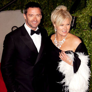Hugh Jackman, Deborra-Lee Furness in 2011 Vanity Fair Oscar Party - Arrivals