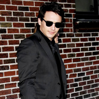 James Franco in 'The Late Show with David Letterman' at The Ed Sullivan Theater - Departures
