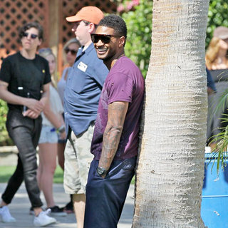 Usher in Celebrities at The 2011 Coachella Valley Music and Arts Festival - Day 1