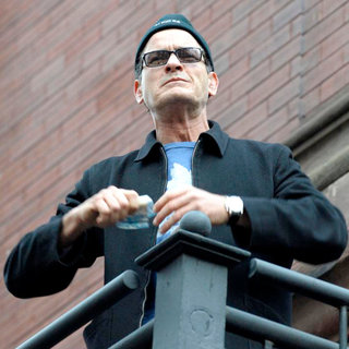 Charlie Sheen in Charlie Sheen Addresses His Supporters at Massey Hall After The BiPolar Awareness Walk