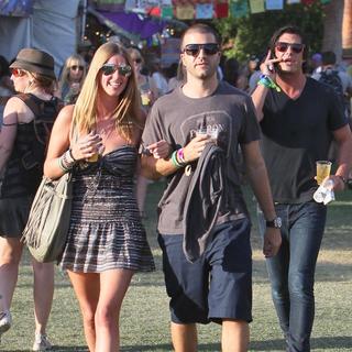 Nicky Hilton, David Katzenberg, Brandon Davis in Celebrities at The 2011 Coachella Valley Music and Arts Festival - Day 1
