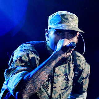 Chris Brown in Chris Brown Performing Live at Adelaide Entertainment Centre as Part of His 'F.A.M.E' Tour