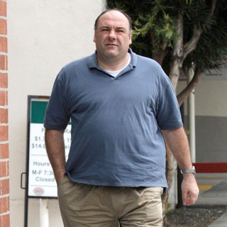 James Gandolfini in James Gandolfini Arrives at A Dentists' Office