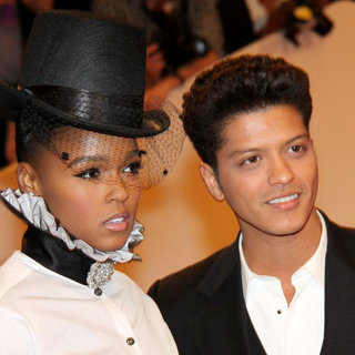Janelle Monae, Bruno Mars in Alexander McQueen: Savage Beauty Costume Institute Gala